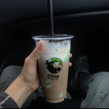 Cow Bubble Tea Cafe - Chocolate mint milk tea - Bubble Tea Near Me - Amherst, New York
