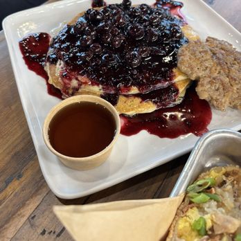 Breakfast - Blueberry lemon pancakes - Breakfast & Brunch Near Me - New Braunfels, Texas