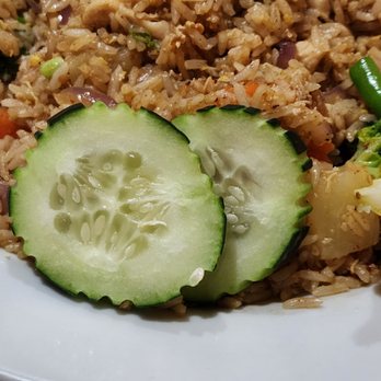 Dahlia Thai Cuisine - 45. Pineapple Fried Rice - Thai Near Me - San Antonio, Texas Dahlia Thai Cuisine - 45. Pineapple Fried Rice - Thai Near Me - San Antonio, Texas