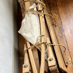 Ford's Mansion - A cot bed folded up.