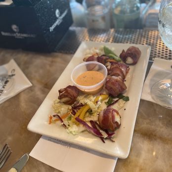 Colombo's Cafe & Pastries - Scallops Wrapped in Bacon - Italian Near Me - Hyannis, Massachusetts Colombo's Cafe & Pastries - Scallops Wrapped in Bacon - Italian Near Me - Hyannis, Massachusetts