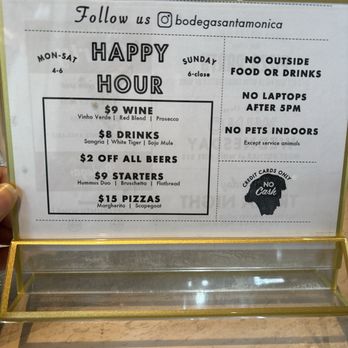 Bodega Wine Bar - Happy hour every day - Wine Bars Near Me - Santa Monica, California
