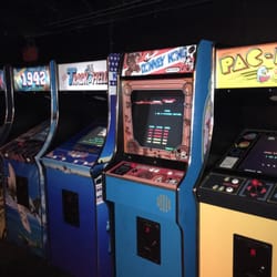 Dogs 'n' Dough - Downstairs through unmarked orange door are the Arcade games to play for free