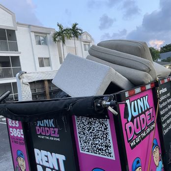 Junk Dudez - Very professional and communicative, called me prior to coming and gave me an eta. They remove my couch in less than 5 min - Junk Removal & Hauling Near Me Junk Dudez - Very professional and communicative, called me prior to coming and gave me an eta. They remove my couch in less than 5 min - Junk Removal & Hauling Near Me