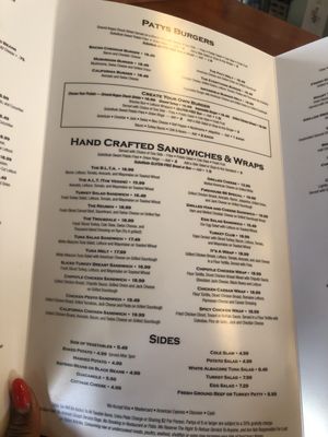 Menu photo 2 Patys Restaurant Toluca Lake, CA