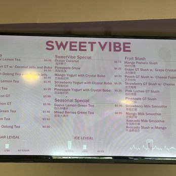 Sweet Vibe - Menu April 2026 - Desserts Near Me - San Diego, California Sweet Vibe - Menu April 2026 - Desserts Near Me - San Diego, California
