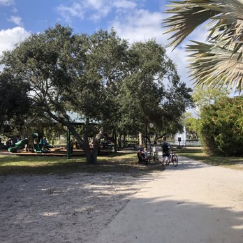 Gleason Park - shot of the playground area from the walking trail - Parks Near Me - Indian Harbour Beach, Florida Gleason Park - shot of the playground area from the walking trail - Parks Near Me - Indian Harbour Beach, Florida