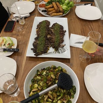 The Wright Service - Lumpia, Grilled Ribeye, Caramelized Brussel Sprouts - Personal Chefs Near Me The Wright Service - Lumpia, Grilled Ribeye, Caramelized Brussel Sprouts - Personal Chefs Near Me