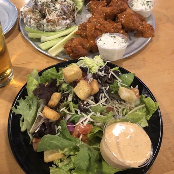 Wing Dome - Small Wing Dome Salad, two orders of 6-Alarm wings, and the Bigger Badder Cheese wings. This is my weekly treat to myself. - Chicken Wings Near Me - Seattle, Washington Wing Dome - Small Wing Dome Salad, two orders of 6-Alarm wings, and the Bigger Badder Cheese wings. This is my weekly treat to myself. - Chicken Wings Near Me - Seattle, Washington