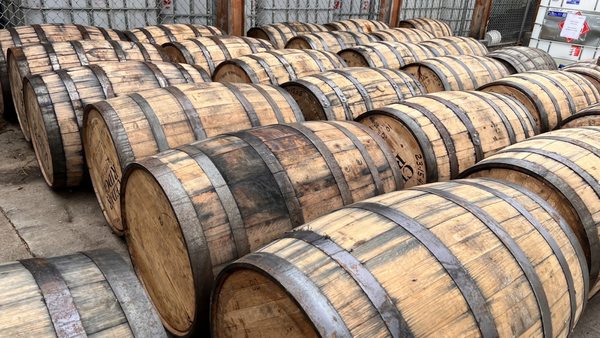 Photo of Cedar Ridge Winery & Distillery - Swisher, IA, US. Full barrels ready for tapping