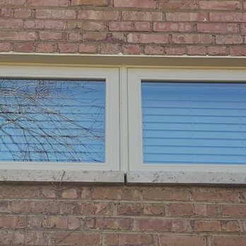 Chicago Area Glass - Installed new almond vinyl twin awning window with almond trim coil around edges - Glass & Mirrors Near Me Chicago Area Glass - Installed new almond vinyl twin awning window with almond trim coil around edges - Glass & Mirrors Near Me