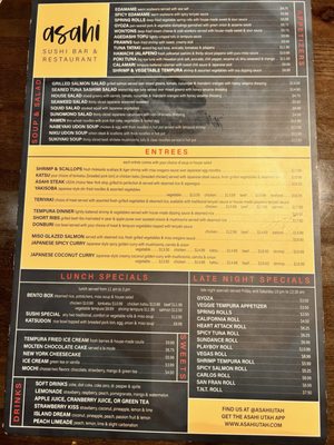 Menu photo 2 Asahi Sushi Bar Orem, UT