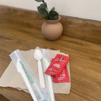 Basil & Bunny - Compostable knives and spoon. - Comfort Food Near Me - Bristol, Rhode Island