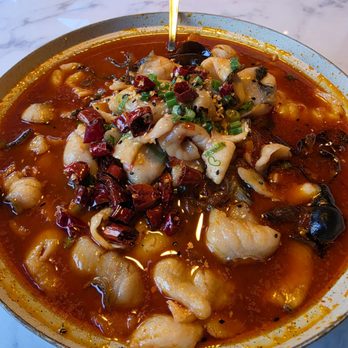 Lulu Modern Chinese - Black Fish Fillet In Hot Chili Sauce - Chinese Near Me - Plano, Texas