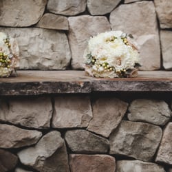 Flowers Over Time - My bridesmaids bouquets. China mums, dusty miller, sahara roses... beautiful.