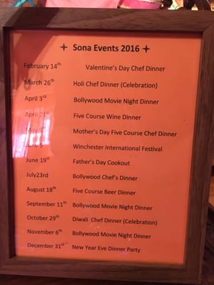 Menu photo 3 Sona Restaurant Winchester, VA Menu photo 3 Sona Restaurant Winchester, VA