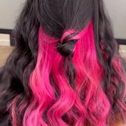 Pretty by Traci - Peek-a-boo vivids, hot pink