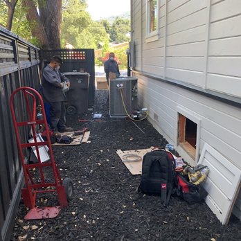 American HVAC - Installing new furnace in crawl space and new AC unit. - Heating & Air Conditioning/HVAC Near Me - Fremont, California American HVAC - Installing new furnace in crawl space and new AC unit. - Heating & Air Conditioning/HVAC Near Me - Fremont, California