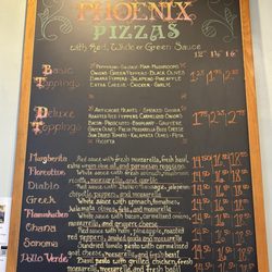 Phoenix Bakery - Pizza menu