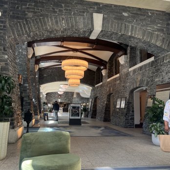 Fairmont Banff Springs - The long look down lobby space - Hotels Near Me - Banff, Alberta