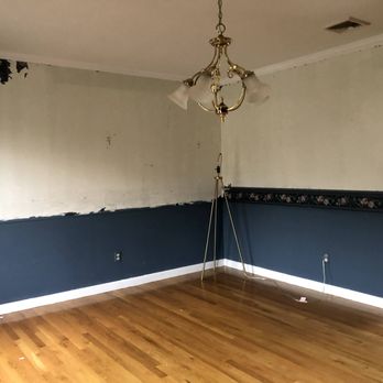 Emer & Son Painting - Before - botched wallpaper, etc. - Painters Near Me