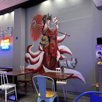 Ramen Shifu - Inside mural - Ramen Near Me - Barcelona, B