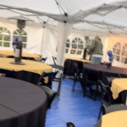 Coco's Party Rentals - Round table with chairs