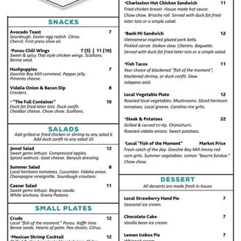 Mainland Container Co Kitchen & Bar - Their menu - Bars Near Me - Mount Pleasant, South Carolina Mainland Container Co Kitchen & Bar - Their menu - Bars Near Me - Mount Pleasant, South Carolina