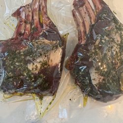 Sayersbrook Bison Ranch - Herb and garlic marinated then sous vide at 133º for 2 hours.