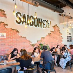 Saigon Oi - Beautiful interior Saigon ƠI! exposed-brick wall