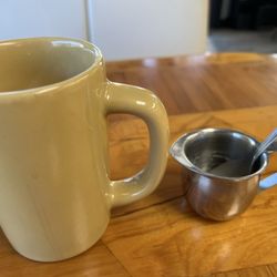 They have the best coffee it's so fresh and even had steam coming out of the mug! Love the stainless steel mini creamer pitcher