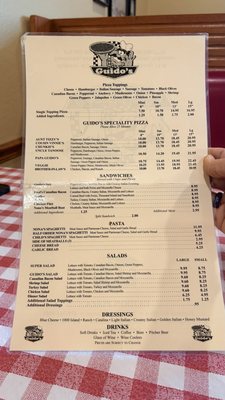 Menu photo 1 Guido's Pizza - Tontitown Tontitown, AR Menu photo 1 Guido's Pizza - Tontitown Tontitown, AR