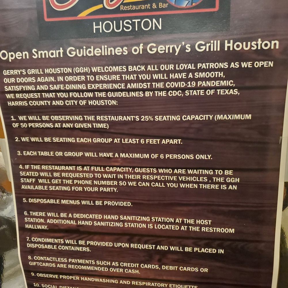Gerry's Grill - Sign - Filipino Near Me - Houston, Texas