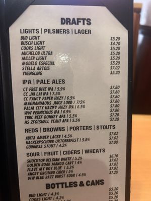 Menu photo 3 House Of Brews Lutz, FL