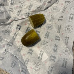 Jimmy John's - A pickle... cut in half