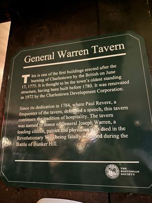 Menu photo 6 The Warren Tavern Charlestown, MA Menu photo 6 The Warren Tavern Charlestown, MA