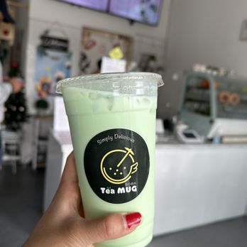 Tea Mug Boba - Pandan Milk Tea - Bubble Tea Near Me - Los Angeles, California Tea Mug Boba - Pandan Milk Tea - Bubble Tea Near Me - Los Angeles, California
