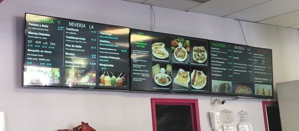 Menu photo 1 Paleteria Y Neveria La Mixteca Vista, CA