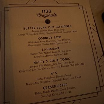 Eleven Twenty-Two - Menu - Cocktail Bars Near Me - Paso Robles, California Eleven Twenty-Two - Menu - Cocktail Bars Near Me - Paso Robles, California