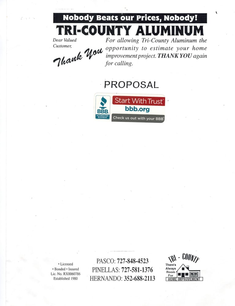 Slide of Tri Countyaluminum