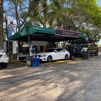 Alpha Wash - Car being detailed - Car Wash Near Me - Pembroke Pines, Florida