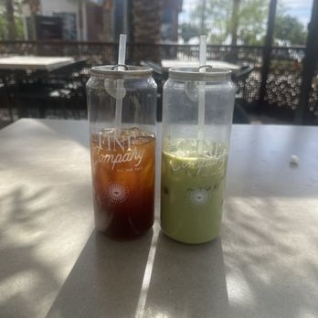 Fine Company - Ice Americano & Matcha latte - New American Near Me - Las Vegas, Nevada