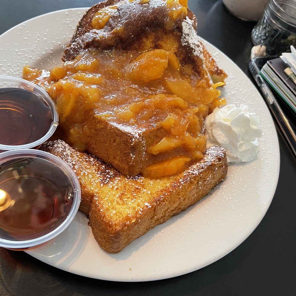 Mama's Boy - Georgia peach French toast - Southern Near Me - Athens, Georgia Mama's Boy - Georgia peach French toast - Southern Near Me - Athens, Georgia