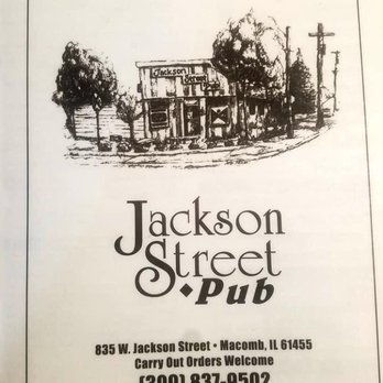 Jackson Street Pub - Menu - Bars Near Me - Macomb, Illinois