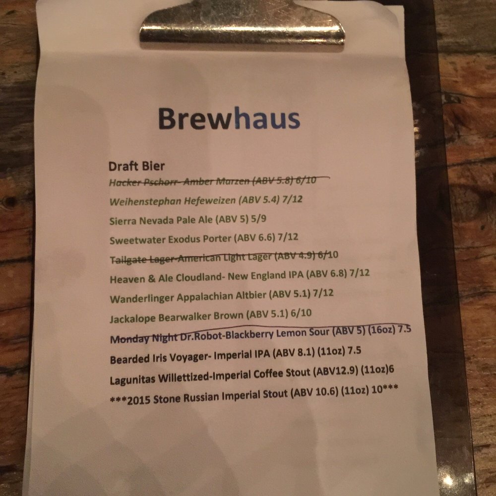 Brewhaus - Selection of brews - German Near Me - Chattanooga, Tennessee Brewhaus - Selection of brews - German Near Me - Chattanooga, Tennessee