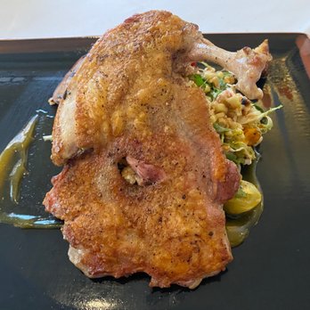 Goldener Hirsch Restaurant - Poulet roughe panzanella - New American Near Me - Park City, Utah