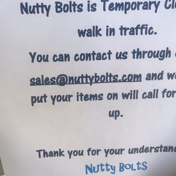 Nutty Bolts - They are closed - Hardware Stores Near Me - Hesperia, California