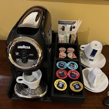 Riverbend Inn - Lavazza self serve coffee station in room - Hotels Near Me - Niagara-on-the-lake, Ontario Riverbend Inn - Lavazza self serve coffee station in room - Hotels Near Me - Niagara-on-the-lake, Ontario