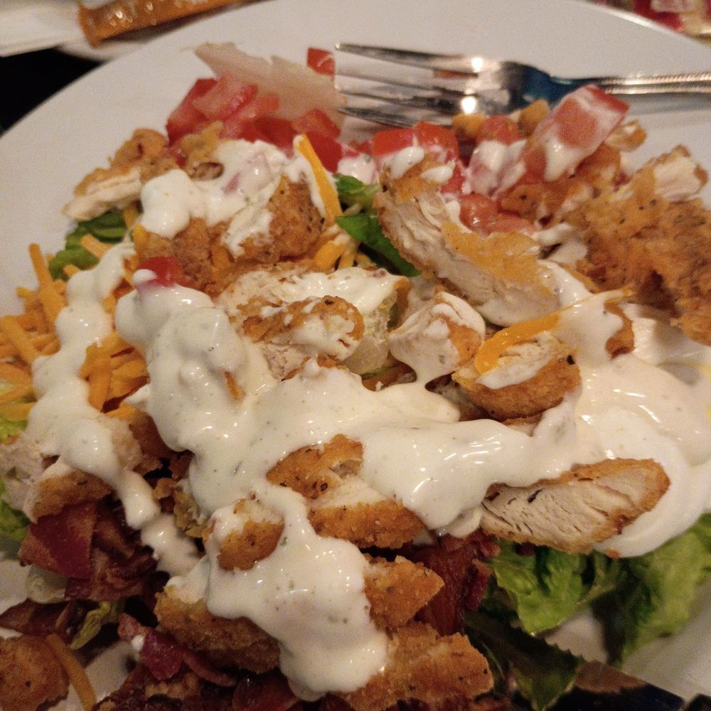 Ale House - My delicious Chicken Salad. Bacon, boiled eggs, tomatoes, juicy chicken. A Winner - American Near Me - Sparks, Nevada