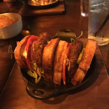 Bosscat Kitchen & Libations - Black eyed pea patty sandwich - New American Near Me - Houston, Texas